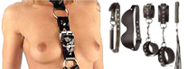 Tout le BDSM : Du cuir, du métal, pour vos moments BDSM, et des accessoires des plus soft au plus hard: menottes, martinets, cravaches, baillons, pinces, speculum...